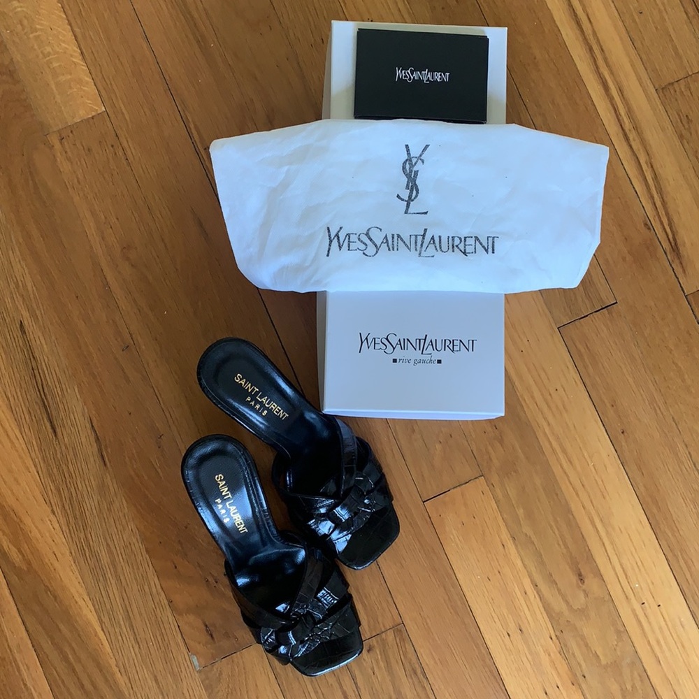 NEW Vintage YSL Saint Lauren heels size 38 - Picture 11 of 14